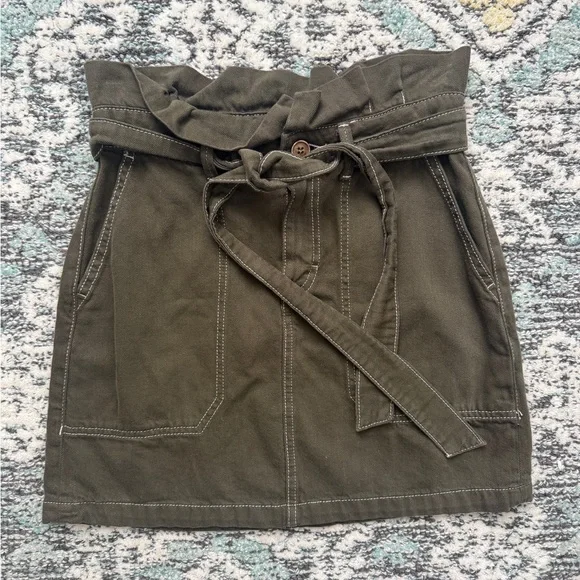 Free People ‘Splendor in the Grass’ Paperbag Skirt - Picture 3 of 6